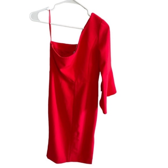 MILLY One-Sleeve Sheath Dress Size 0 - Picture 8 of 13